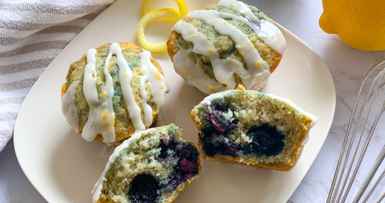 Easy Lemon Blueberry Muffins